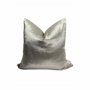 COJIN SNST VELVET silver  60x60cm relleno 100% pluma  de ganso